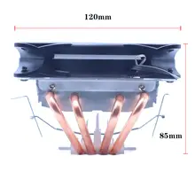 RGB CPU Cooler with 4 Heatpipes 120mm Fan #4