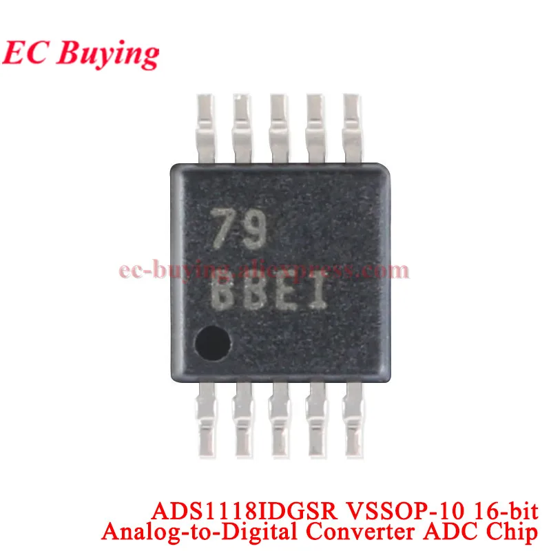1Pc-20Pcs ADS1118 ADS1110 16-bit Analog-to-digital Converter ADC Module Self-calibration A/D Converter Board Temperature Sensor