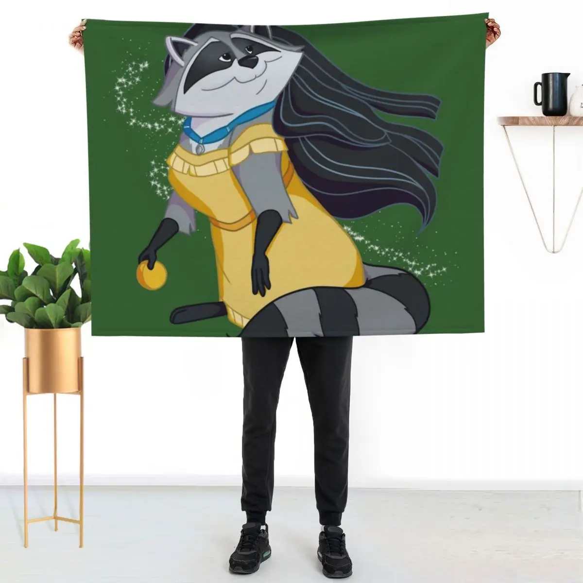 

Princess Pals: Meeko Throw Blanket Fluffy Cozy Throw Blanket for Home Decor