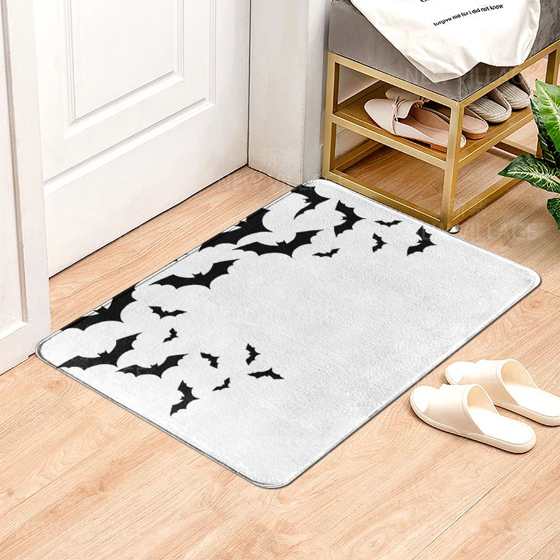 House entrance carpet Home door mat Living Room Bath Foot bathroom non-slip water absorption rugs bath Halloween Autumn Pumpkin