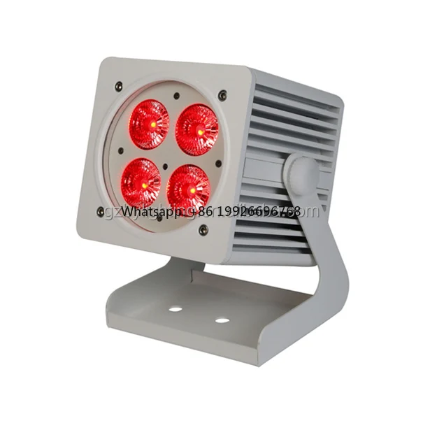 

4*18w Dmx512 Wifi Ip65 Rgbwa Uv 6in1 Dj Wedding Stage City Outdoor Wireless Battery Led Par Light