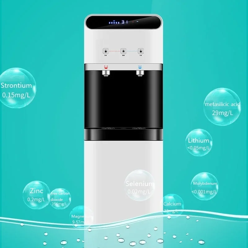 المورد المنزلي للمياه 6 مراحل فلتر خرطوشة نظام الزجاجة تنقية مرشحات آلة المنزل موزع الماء الساخن البارد