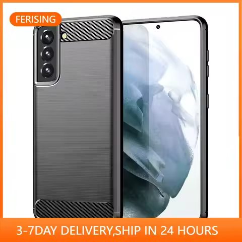 Case For Samsung S21 S22 S23 Fan Edition Silicone Soft TPU Carbon Cover for Samsung Galaxy S21 S22 S23 Plus Ultra/FE Funda Capa
