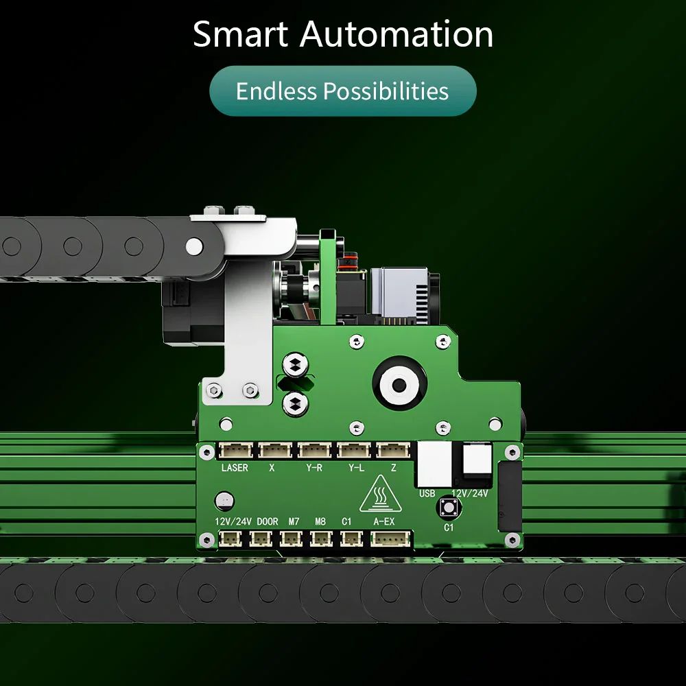La macchina per incisione laser serie NEJE MAX ha una nuova scheda madre aggiornata, PCB CNC ad alte prestazioni e supporta il software NEJE