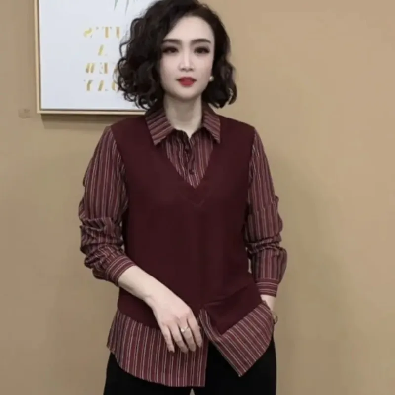 

Весна 2024, облегающие полосатые женские модные универсальные женские брюки размера плюс TT238