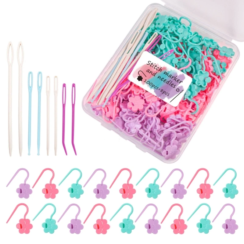 Darning Needle and Marker Set for Knitting, Crochet, and Finishing JOMD