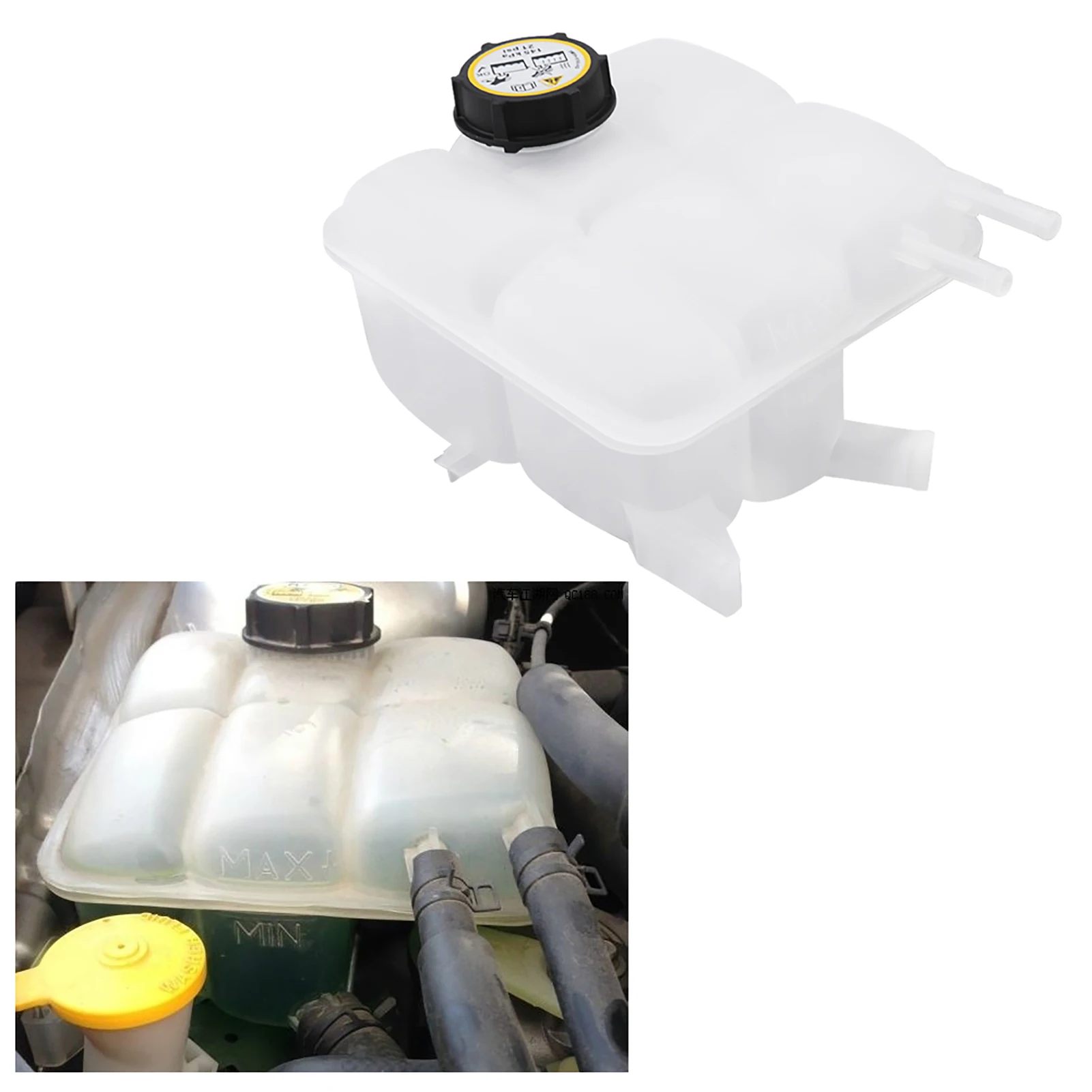 Auto Coolant Recovery Tank Expansion Bottle Reservoir W/ Cap for Mazda 3 2004-2012 LF8B-15-350B