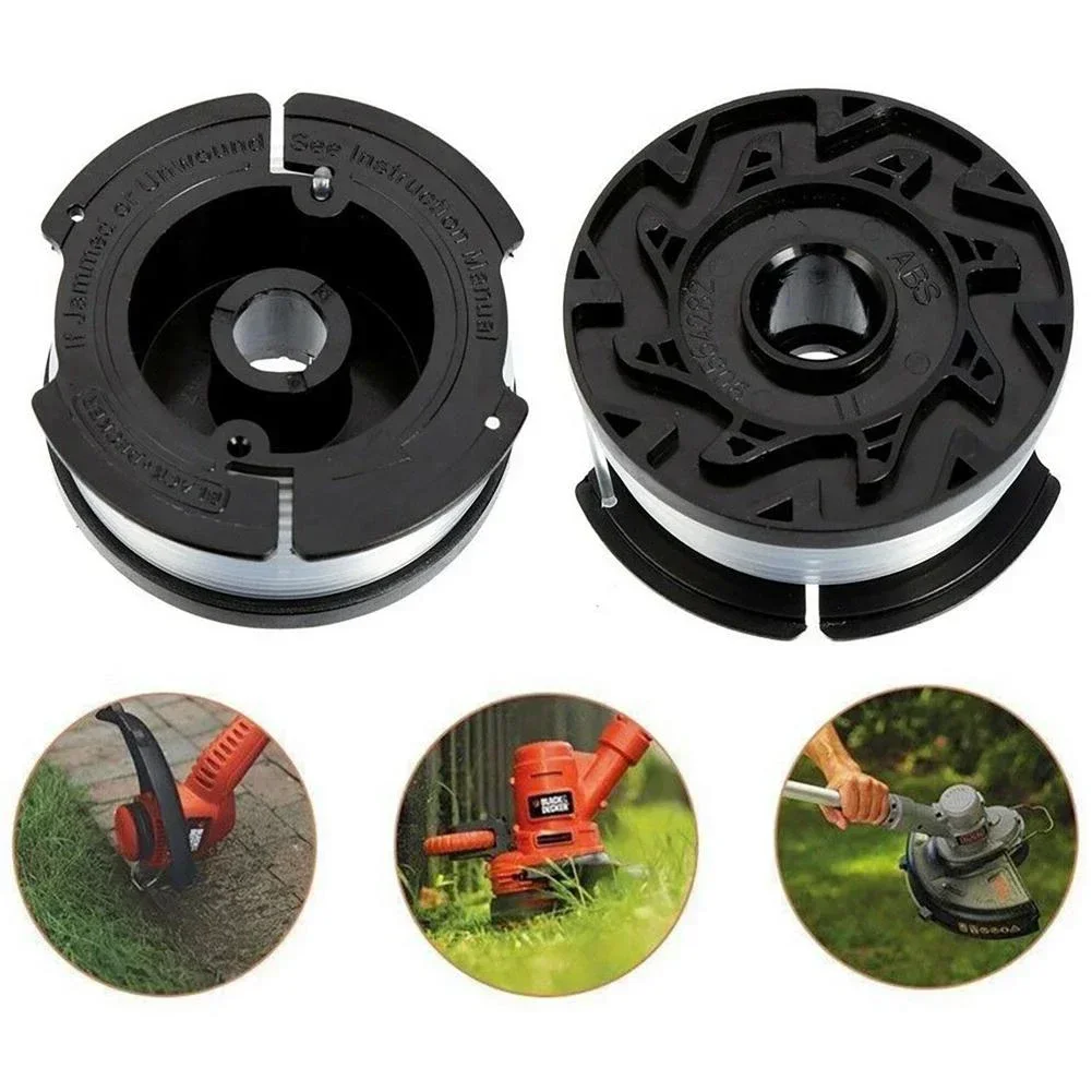 Imagem -02 - Carretel de Aparador Tampa e Mola para Black Decker Cortador de Lâmina de Aparador de Grama sem Fio Acessórios de Cortador de Grama Peças