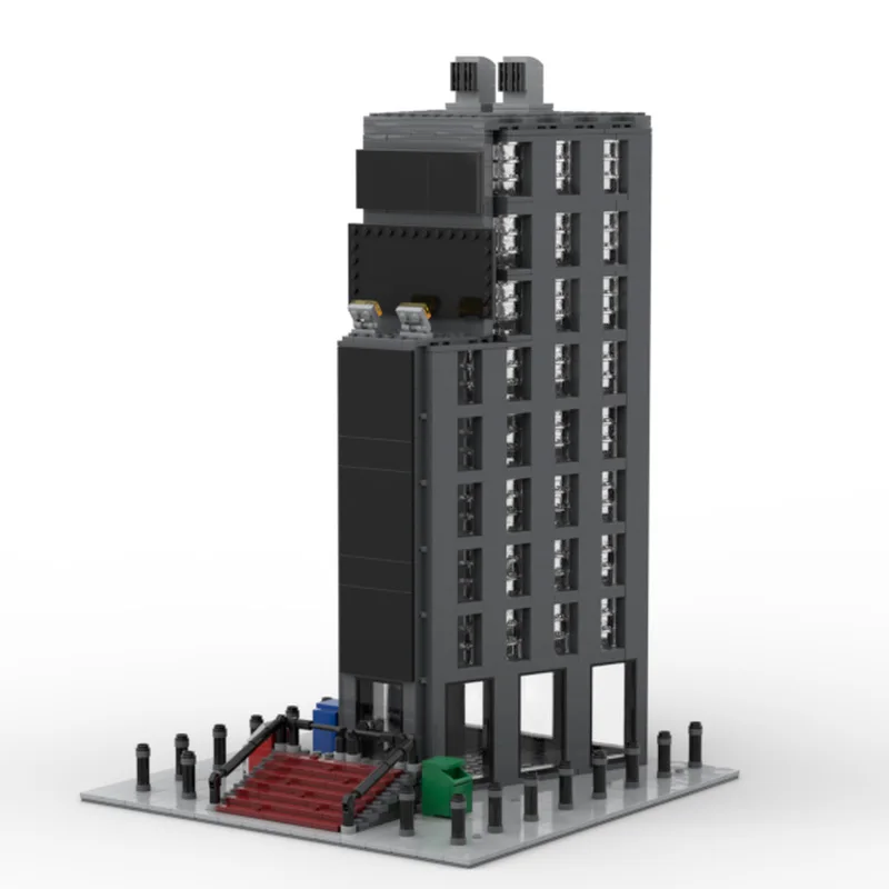 1655 قطعة من مكعبات البناء المربعة المعيارية الحديثة الفاخرة نموذج العمارة عرض لعب للأطفال لتقوم بها بنفسك تجميع هدايا عيد الميلاد