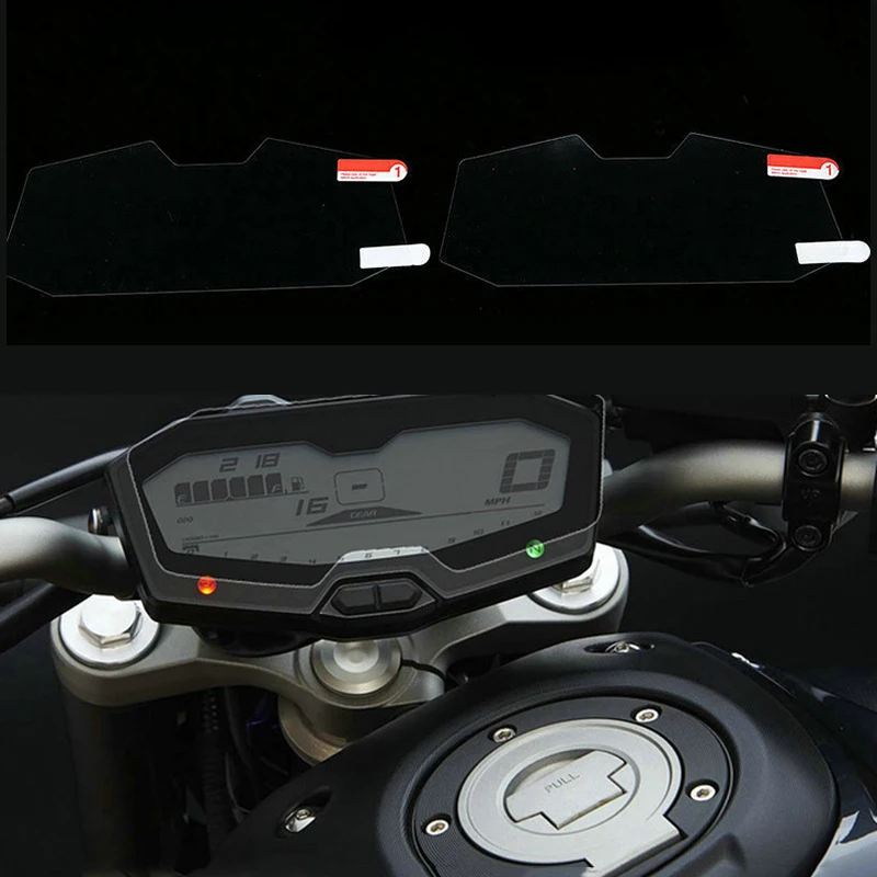 

Превосходный-для MT-07 FZ-07 2013-2017 мотоциклетный инструмент, защитная пленка от царапин, защитная пленка для экрана приборной панели