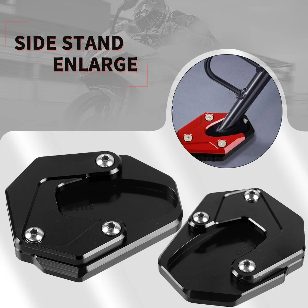 

2013-2021 FOR SUZUKI GSX250R GW250 TR300 DR300 DL250 Side Stand Pad Plate Kickstand Enlarger Support Extension Enlarged Base