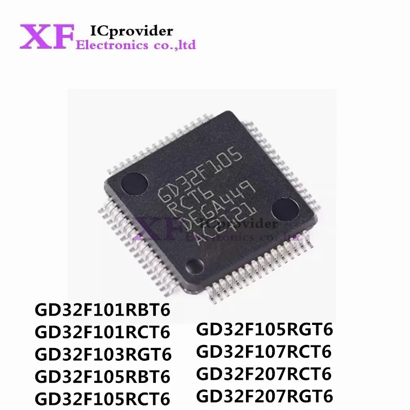 

5Pcs GD32F101RBT6 GD32F101RCT6 GD32F103RGT6 GD32F105RBT6 GD32F105RCT6 GD32F105RGT6 GD32F107RCT6 GD32F207RCT6 GD32F207RGT6 LQFP