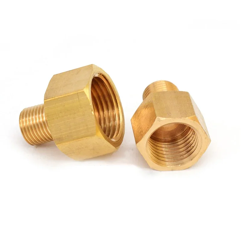 Male to Female Thread Brass Pipe Connectors Brass Coupler Adapter Threaded Fitting 1/8\