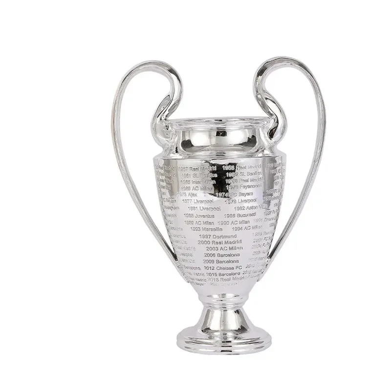 1KG Heavy Resin Great Defending Football Champions Trophy  For Funs Soccer Sport Trophy For Football Game Bar Club Decoration