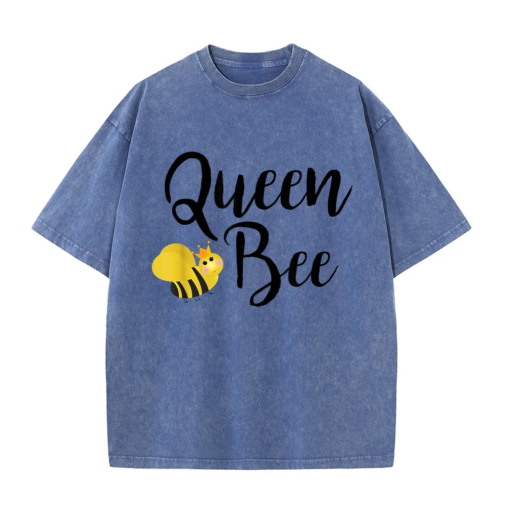 Queen Bee Fun Beehive Cute Beekeeping Gift T-Shirt Korean Reviews Many Clothes T Shirt Men Anniversary Tee Casual Summer Top