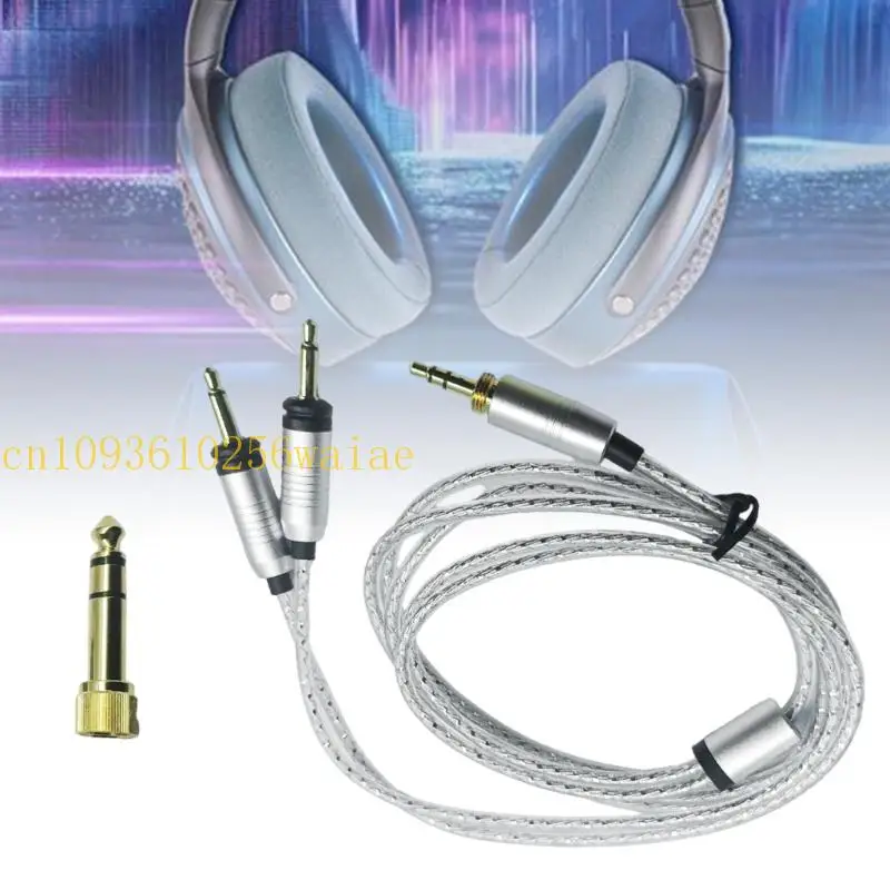 652F Headphone Upgraded Cable Oxygen Proof Copper Cores Flexible PVC Construction Studio Grade Sound Quality