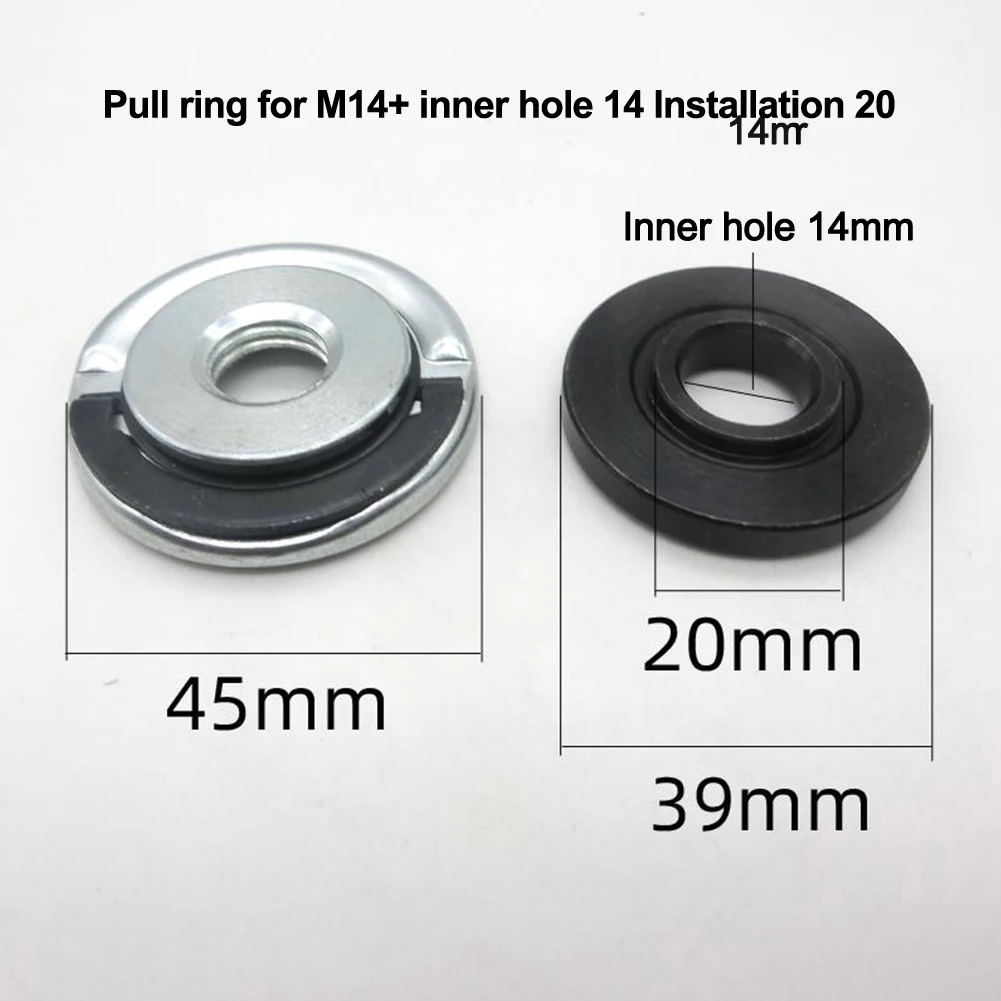 Trekken Ring Haakse Slijper Klemplaat Voor M14 Quick Release Zelfsluitende Grinder Drukplaat Flens Moer Power Chuck set
