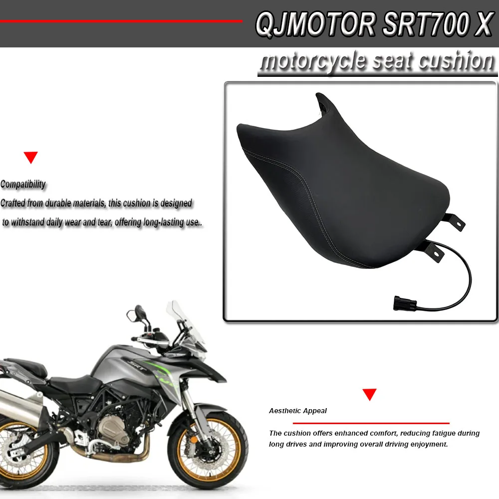 

For SRT700X QJMOTOR SRT700 X SRT 700 X Seat Lowering Pad Comfort Ride Seat Cushion Heated Seat Cushion Reduce 3CM with heating