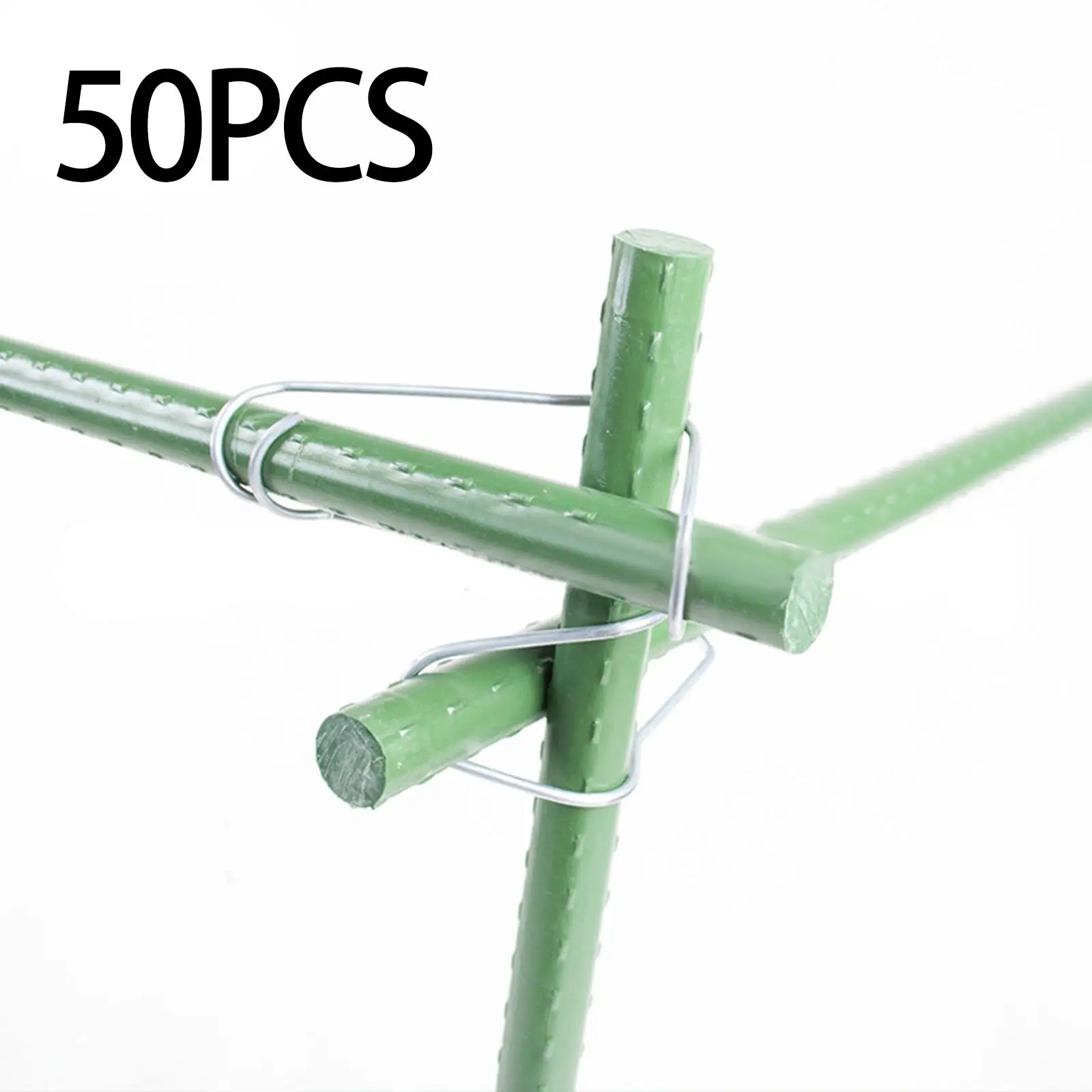 50 Pieces Plant Cages Connector Plant Connecting Buckles Flexible Gardening Pile