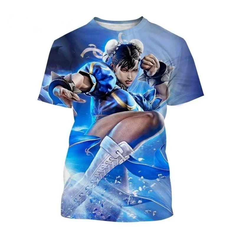 

Game Street Fighter Summer Fridays 3D Print Breathedivinity Quick Dry Breathable Sport Men Plus Size O-neck T-shirt Man Cotton