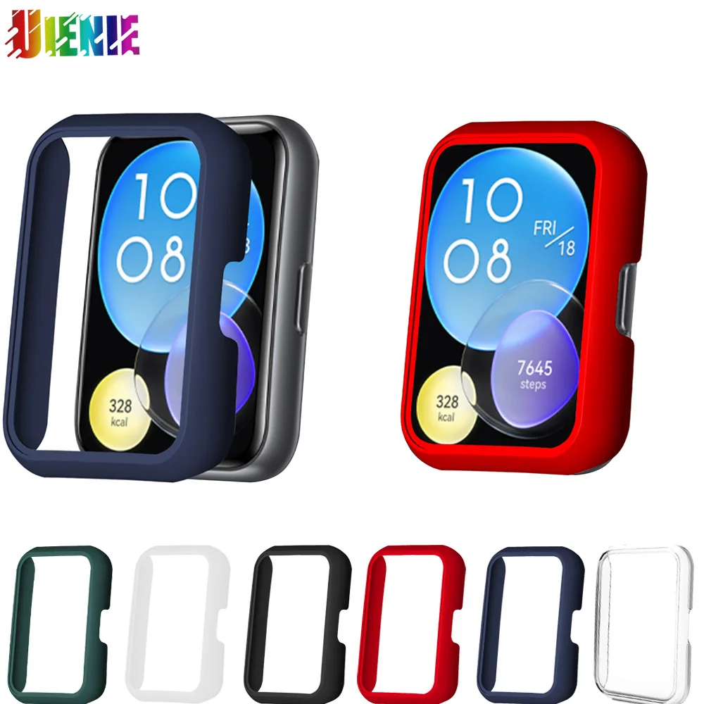 Nieuwste Volledige Dekking Case Bumper Shell Krasbestendig Case Shockproof Smart Horloge Accessoires Benodigdheden Voor Huawei Horloge Fit 2