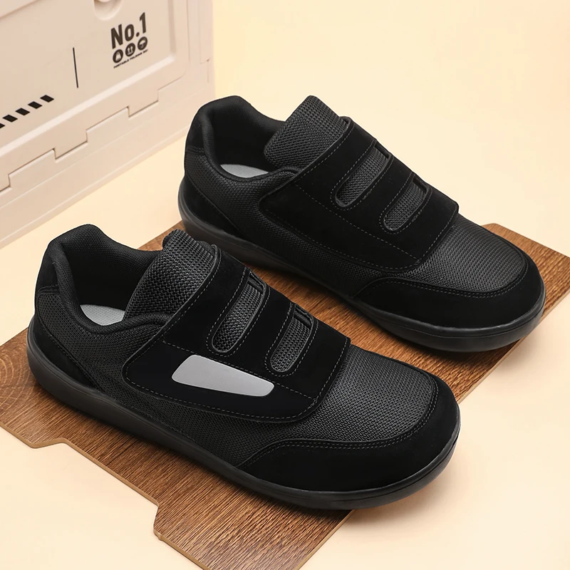 Easy Top Wide Toe Box Shoes Adjustable Hook & Loop Orthopedic Diabetic Shoes for Swollen Foot Hallux Valgus Thumb Eversion
