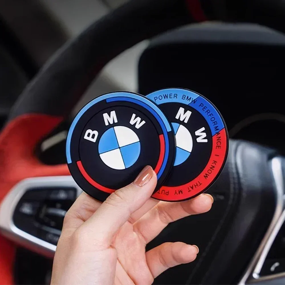 

2 шт. автомобильный коврик для чашки для BMW X1 X2 X3 X4 X5 X6 1 2 3 4 5 6 7 Sereis F30 F34 E90 G20 F20 F21 F22 F07 F10 F11 E60 G30 F48 F15 G06 E83