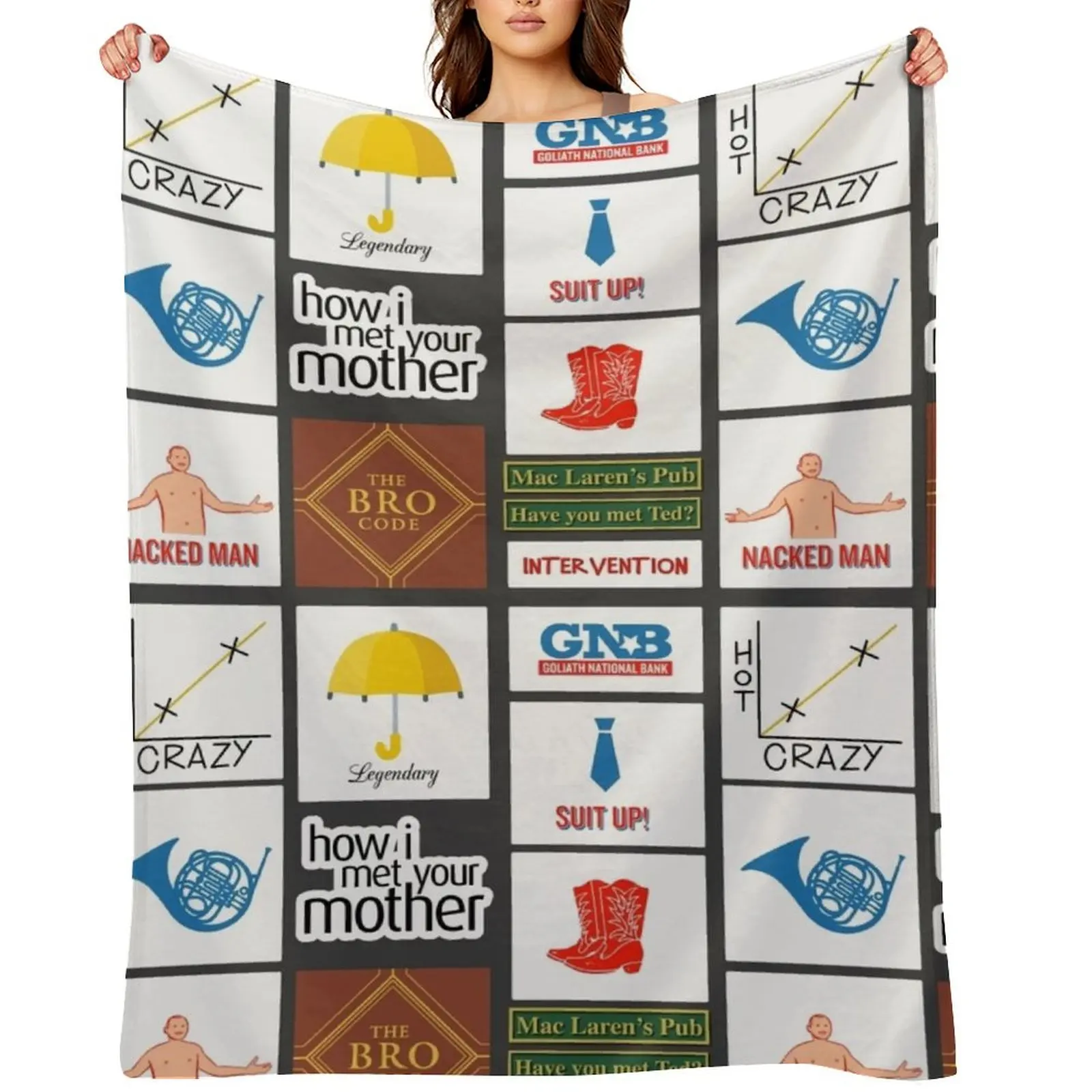 

himym - How I met your mother Throw Blanket Moving Soft Big Fashion Sofas Sofa Blankets