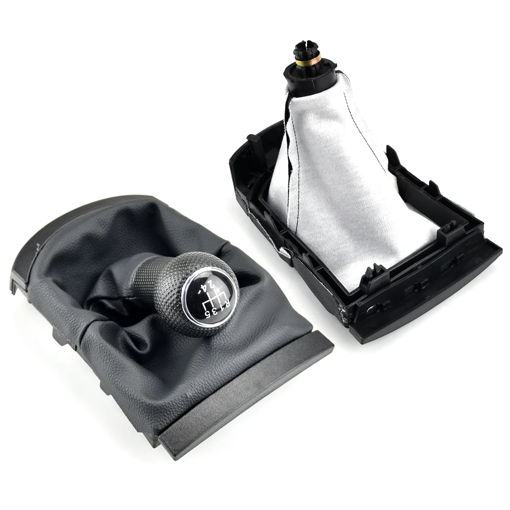 

Car Styling Gear Shift Knob Lever Stick Gaiter Boot Cover Collar Dust Cover Fit For SEAT Ibiza 2002 2003 2004 2005 2006 2007 200