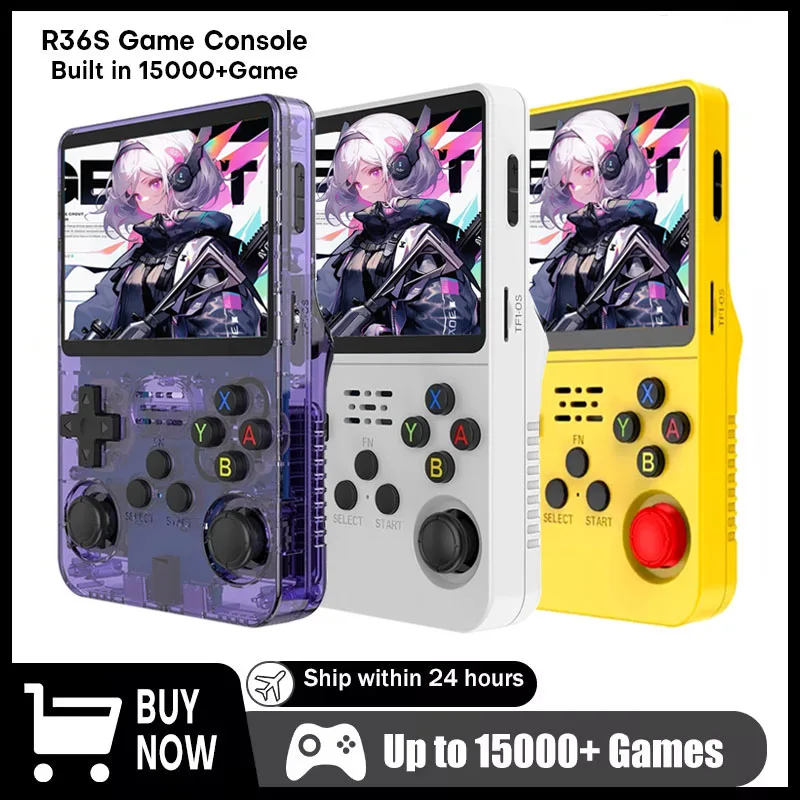 

AISLPC Console Retro Handheld Game Console Open Source Linux System 3.5 Inch IPS Screen Portable Pocket Video Player 128GB Games