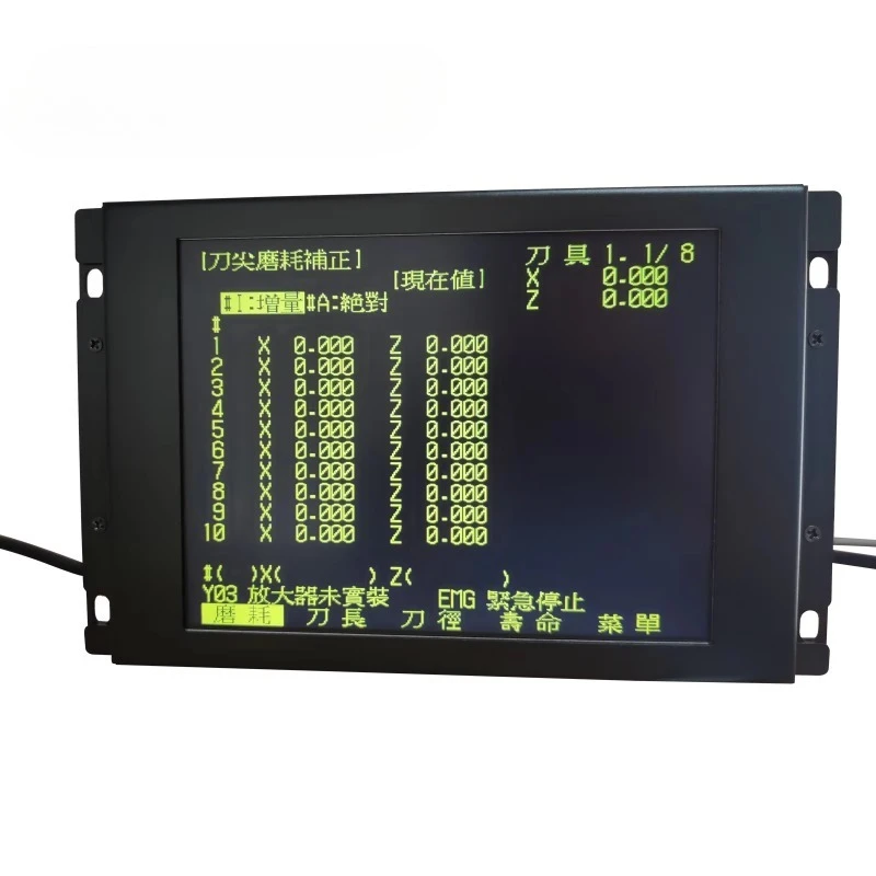 LCD Panel for Mitsubishi MDT962B-1A BM09DF MDT962B M64 E60 CNC CRT Monitor + Upgrading Button