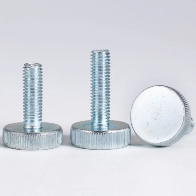 Knurl Flat Head Hand Tighten Thumb Screw Bolt Curtain Wall Glass Thumb Bolts Adjust Thumbscrew Toolless M3 M4 M5 M6 M8 M10