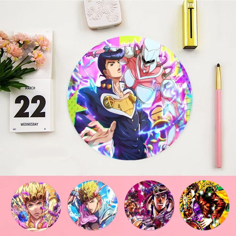 

Cartoon Anime JoJos Bizarre Adventure INS Tide Round Cabinet Gaming Laptop Computer Desk Mat Office Notbook Mouse Pad Mouse Mat