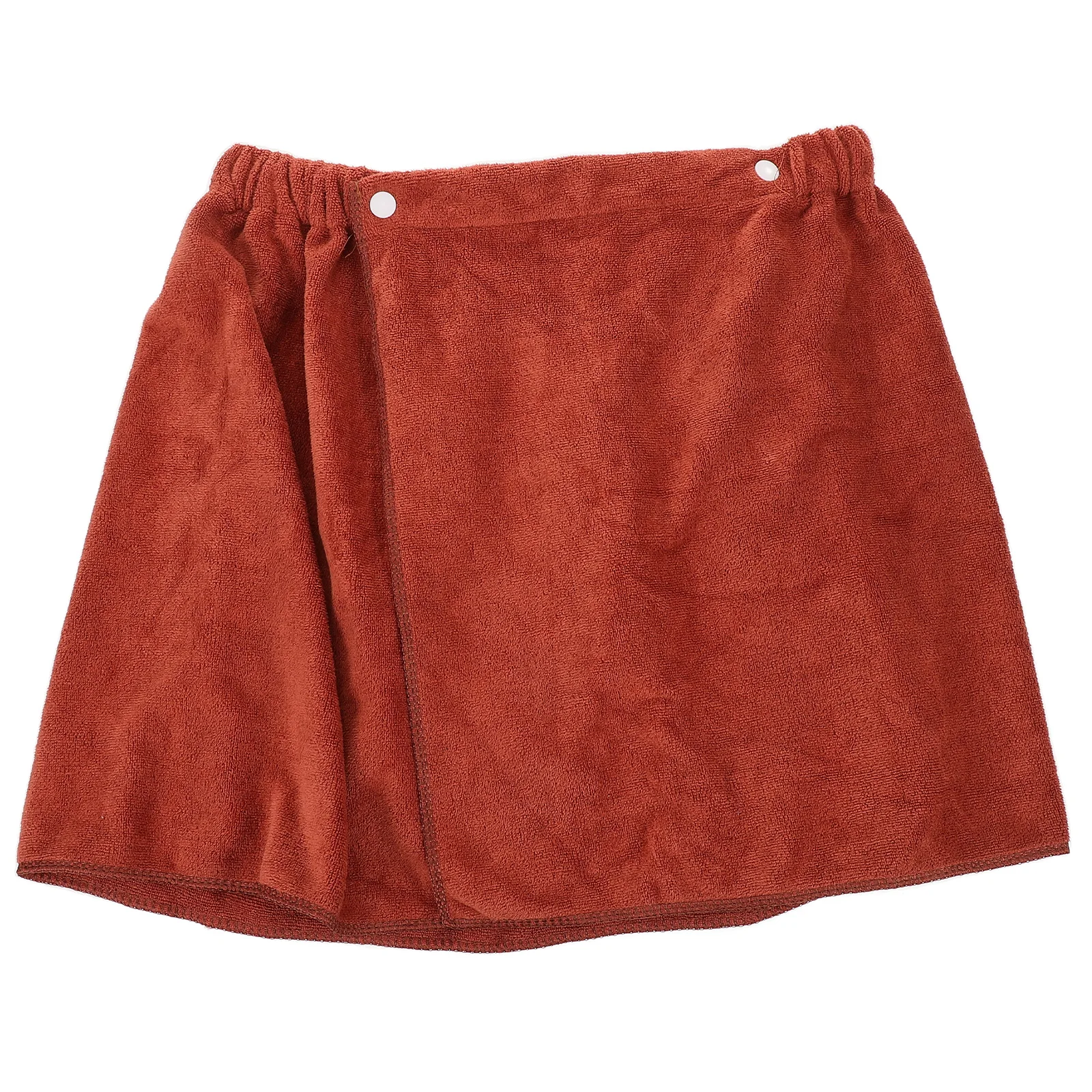 

Men Bath Towel Thickened Polyester Fiber Soft Absorbent Quick Dry Shower Wrap Creative Button Design Comfortable Lightweight