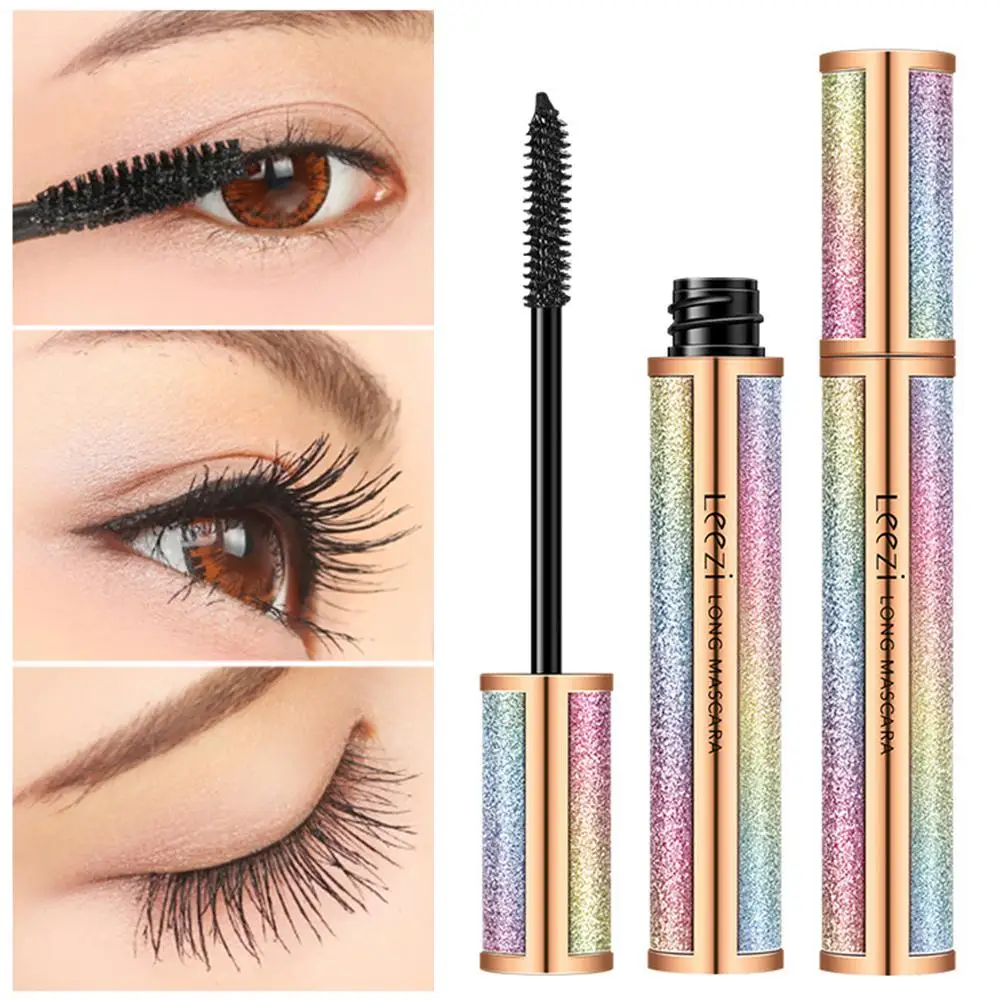 Leezi Starry Sky 4D Silk Fiber Mascara Waterproof Rimel Maquiagem Long Thick Curling Lashes Mascara Eyelash Extension TSLM1