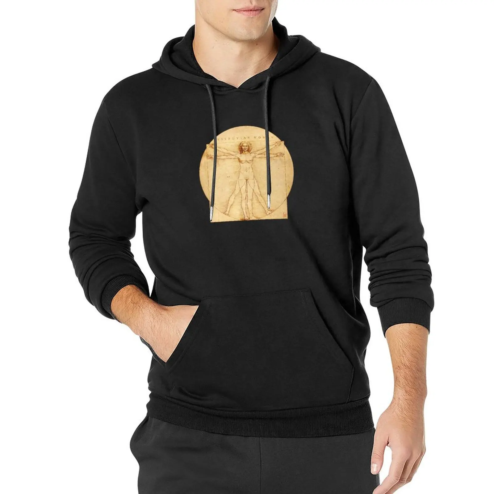 

Vitruvian Woman Pullover Hoodie mens clothing hoodies for men high quality