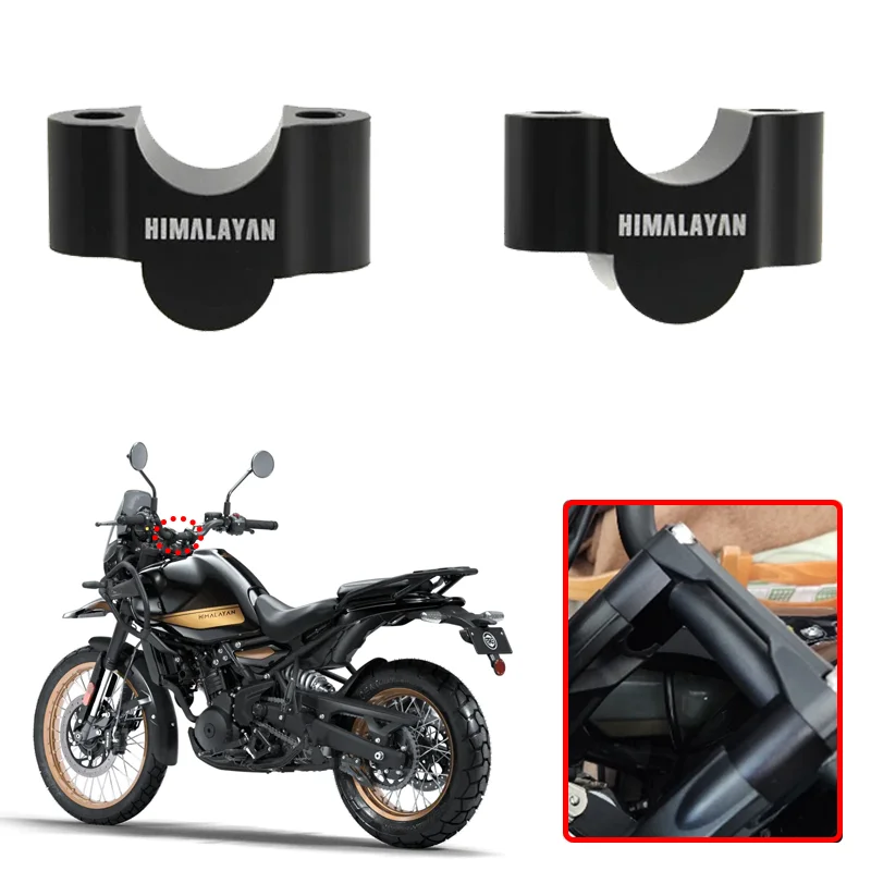 

Fit For HIMALAYAN450 2024 2025 Motorcycle Handlebar Riser Mount Handle Bar Clamp Rise Extend Adapte Himalayan 450 Riser Clamps