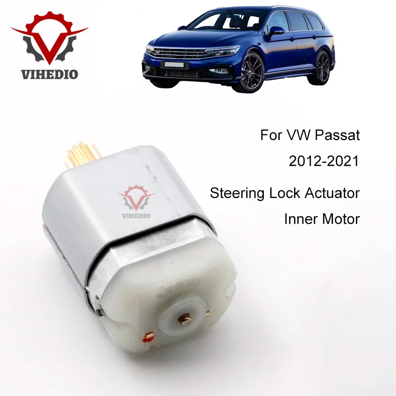 For VW Passat 2012-2021 Car Steering Lock Actuator Inner Motor OEM 12V Core Power Replace Carbon Brush High Quality DIY Engine