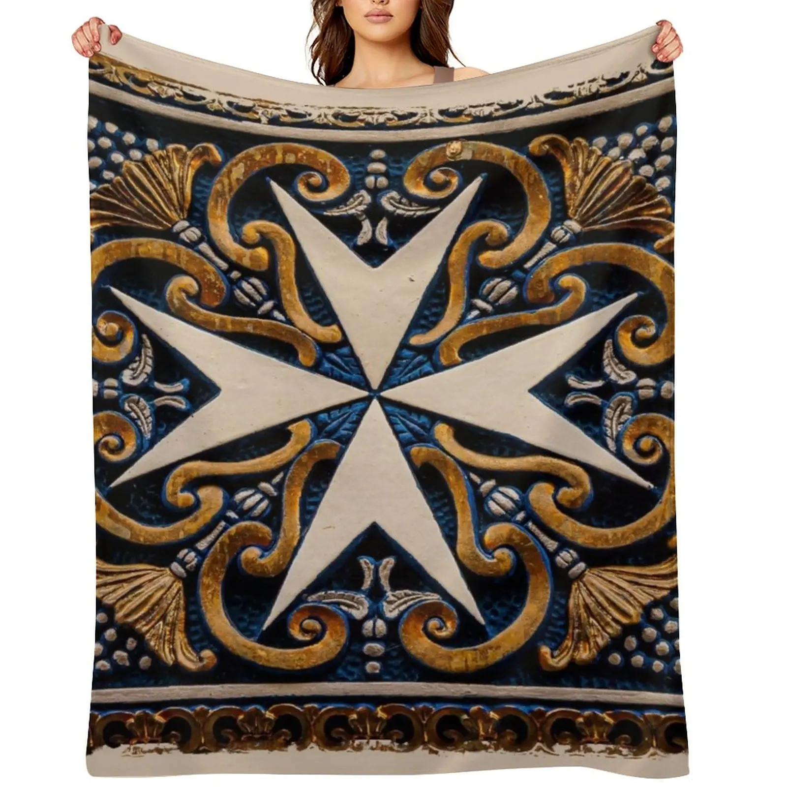 

Maltese Tile Throw Blanket sofa bed Blankets For Bed For Baby Thermals For Travel Blankets