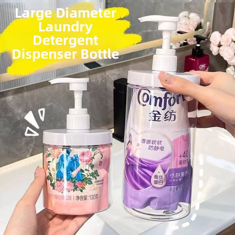 Botella de transferencia de líquido para lavandería de gran capacidad, contenedor de almacenamiento Pr pe, plástico europeo Sle, Color puro para limpieza del hogar