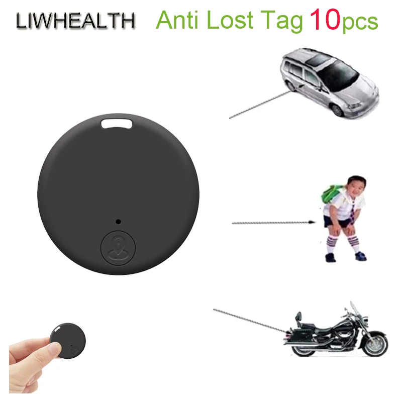 

Liwhealth, оптовая продажа, 10 шт., Круглый Air GPS Bluetooth трекер, анти-потеря для автомобилей, домашних животных, детей, умная бирка BT, сигнализация для Apple Realme Sony