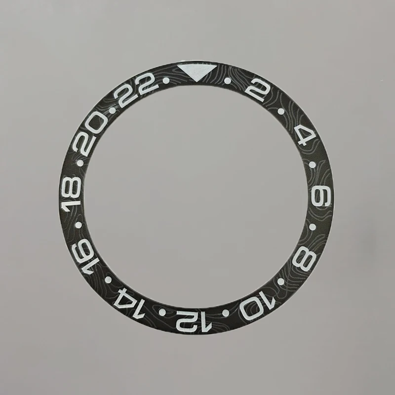 Изогнутая керамическая вставка безеля SKX007, 38 мм x 30,7 мм, подходит для SKX007 SRPD SKX009 GMT NH35 NH36, корпус часов, вставка безеля, кольцо, ремонтные детали