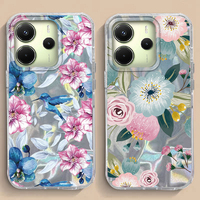 For Xiaomi 14T Soft Silicon Flower Case For Xiaomi 13T 14T Pro 11 Lite 5G NE Shockproof Protective Silicone Back Soft Clear Case