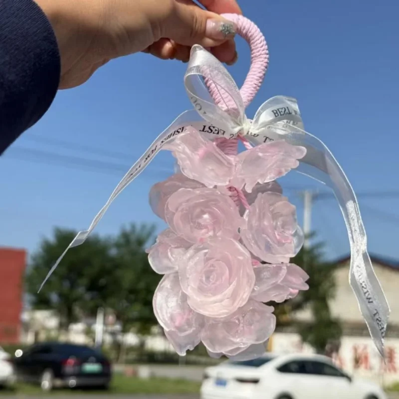 

Creative Handmade Crystal Rose Scented Soap Solid Perfumed Soap Bar For Bath & Hand Wash Aromatherapy Pendant Gift Box Present