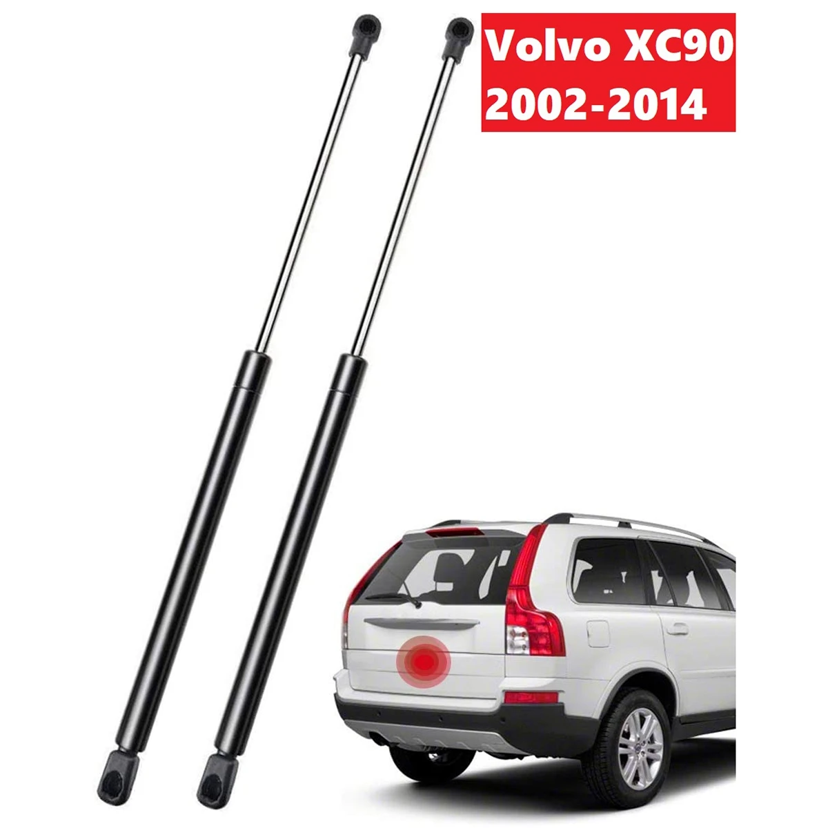 Set of 2 Car Rear Tailgate Trunk Hood Lift Supports Props Rod Arm Shocks Strut Bars for Volvo XC90 2002-2014 30634580