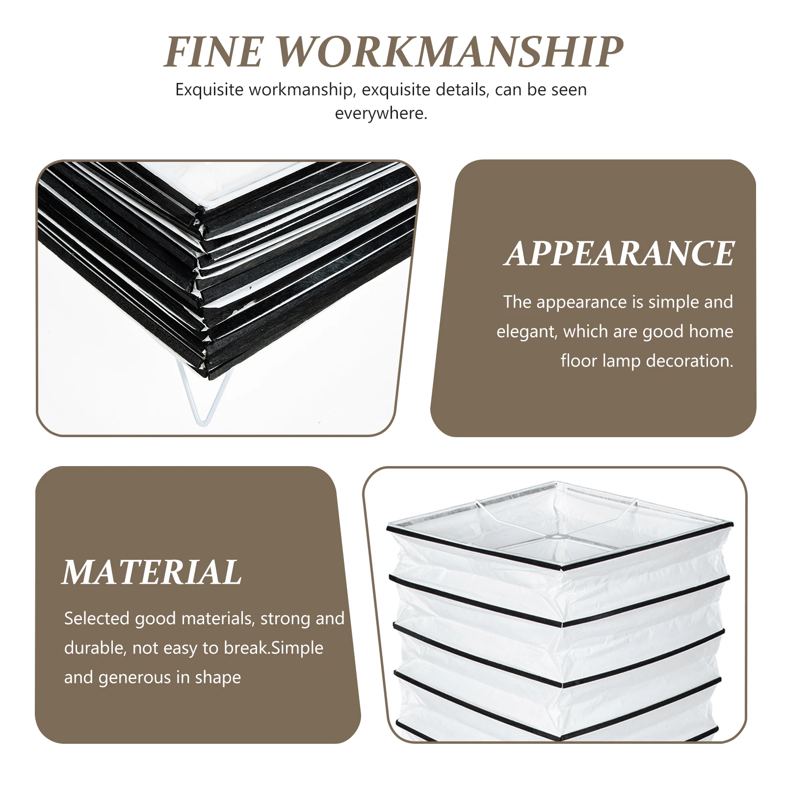 

Бумажный абажур торшера, простая крышка, декоративный аксессуар для дома, общежития, пыленепроницаемый, простая установка, элегантное освещение