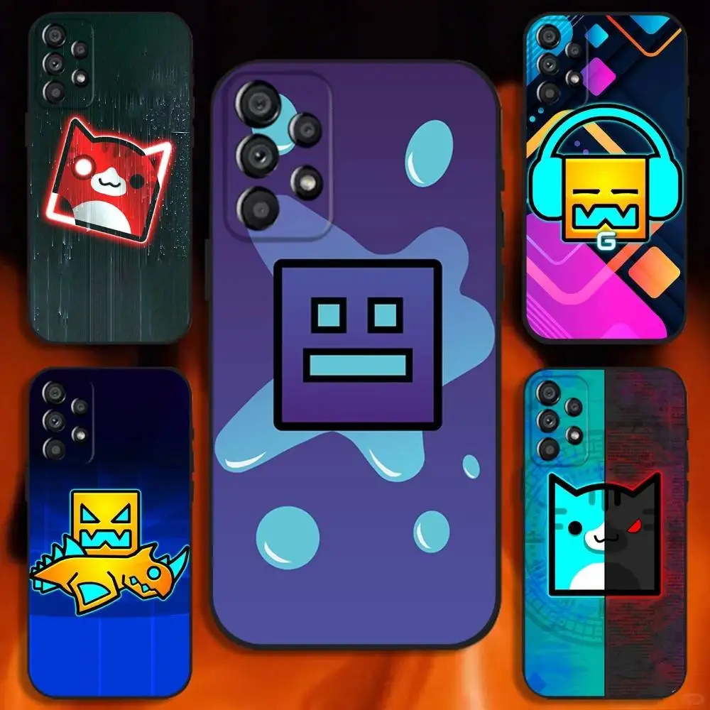 

Geometry Game Cover Phone Case For Samsung Galaxy A20,A21s,A22,A31,A32,A52,A53,A72,73,A80 Soft Black Cover