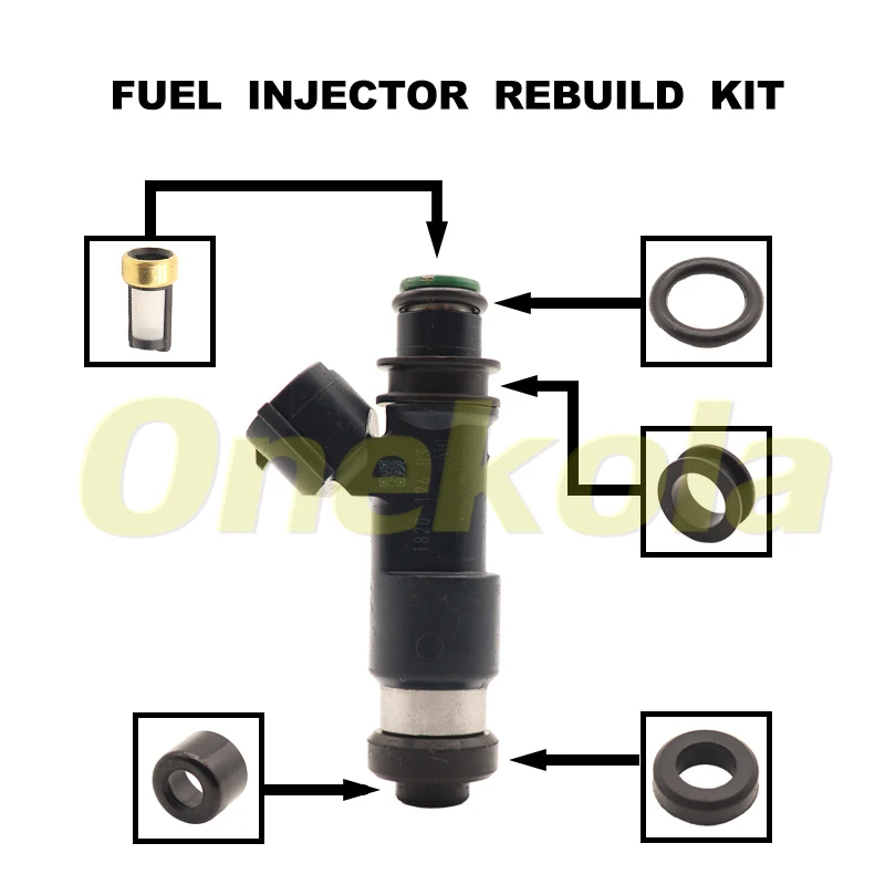 Fuel Injector Service Repair Kit Filters Orings Seals Grommets for 2013-2014 SUBARU LEGACY OUTBACK 2.5L H4 16611-aa810