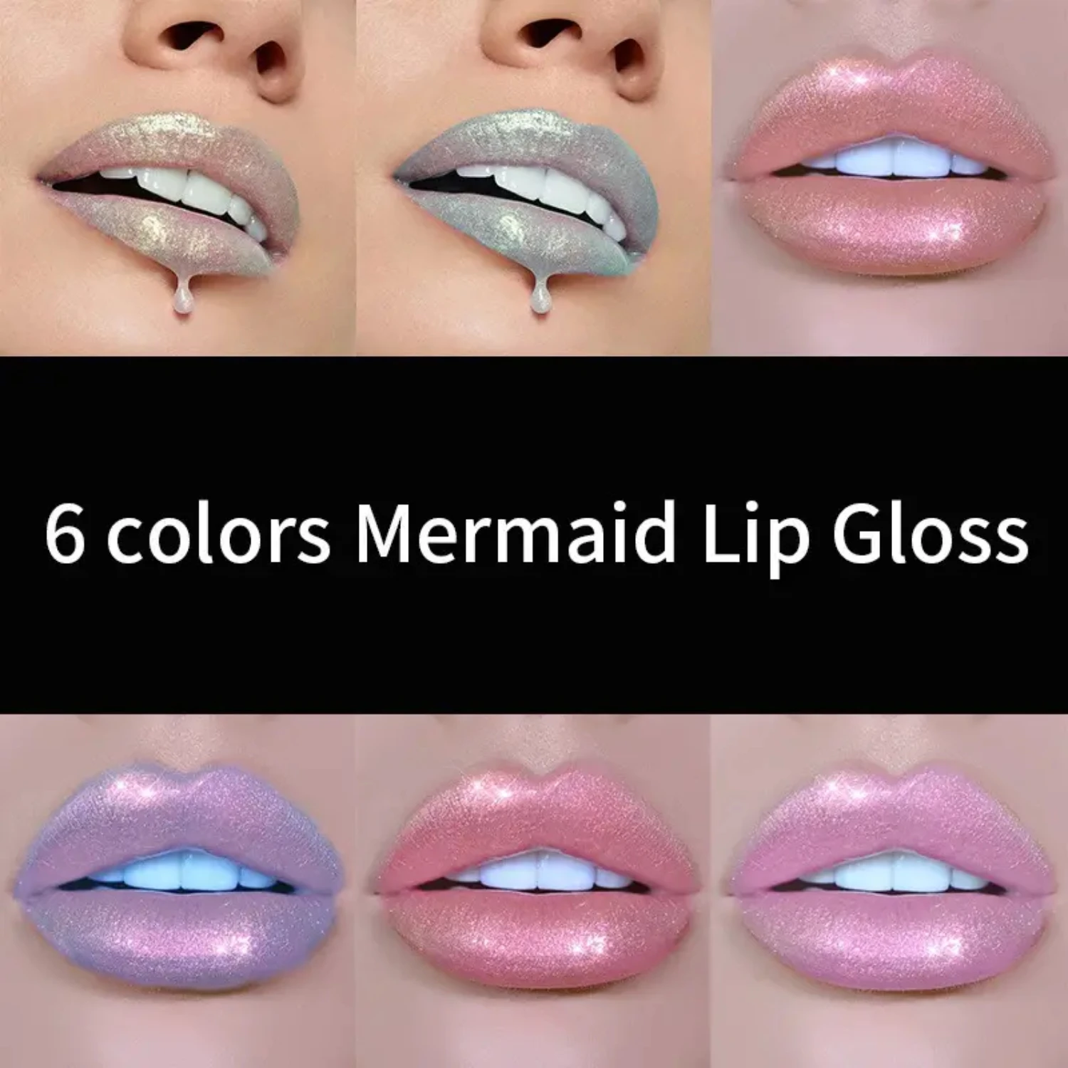 Moisturizing Glitter Lip Gloss with Long-lasting Glossy Finish for Hydrated Lips - Lipstick and Lip Balm Combo