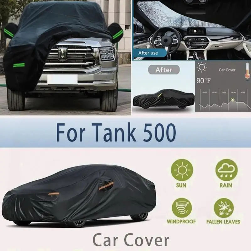

For Tank 500 Outdoor Protection Waterproof Dustproof Full Snow Cover Sunshade Exterior Car Accessories for Tank 500 Car Covers